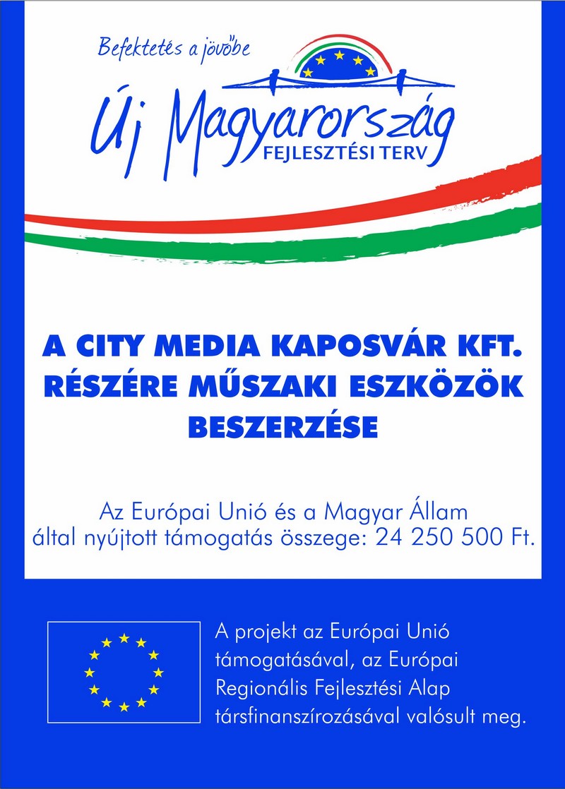 City media Kaposvár Kft. támogatás uniós